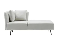 Chaise Longue Rechts Van Cremekleurige Stof Napasa