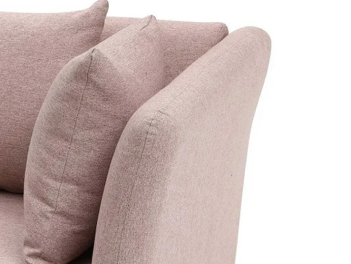 Chaise Longue Rechts Van Roze Stof Napasa