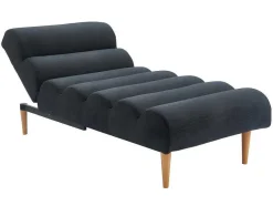 Chaise Longue/Bedbank Van Stof Cival - Antraciet