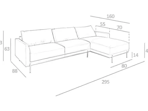 Chaiselongue Bank (R) In Leer En Verdonkerd Staal 6154 Angel Cerda