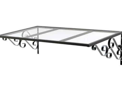 Charmante Luifel Amban Van Aluminium - 120 X 80 Cm