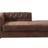 Chesterfield Chaise Longue - Hoek Rechts - Shirel Van Microvezel Met Lived-In Leeraspect