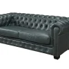 Chesterfield Zitbank 3 + 2 + 1 Plaatsen Brenton 100% Buffelleer - Spaans Groen