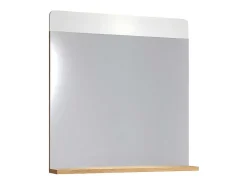 Ciara Spiegel 1 Plank Artisanaal Eiken Decor, Spiegelglas.