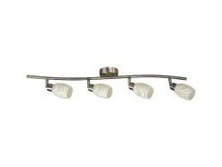 Clea Plafondlamp, Messing, Ecru, 78X9X20 Cm, Epikasa