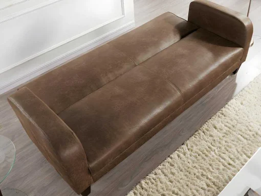 Club Bedbank Inicio Van Microvezel Met Lived-In Leereffect