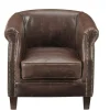 Clubfauteuil Van Leer Met Lived-In Uiterlijk Enguerrand
