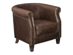 Clubfauteuil Van Leer Met Lived-In Uiterlijk Enguerrand