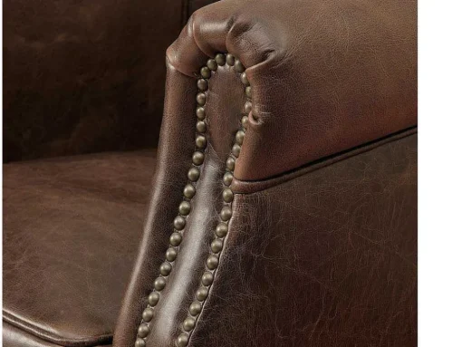 Clubfauteuil Van Leer Met Lived-In Uiterlijk Enguerrand