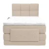 Complete Boxspringset Met Gestoffeerd Hoofdbord Elektrisch Verstelbare Relaxbedbodems Met Matras Met Topmatras 100 X 200 Cm Stoffen Bekleding Beige Lodi Van Palacio