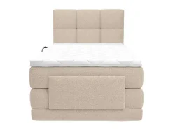 Complete Boxspringset Met Gestoffeerd Hoofdbord Elektrisch Verstelbare Relaxbedbodems Met Matras Met Topmatras 100 X 200 Cm Stoffen Bekleding Beige Lodi Van Palacio