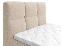 Complete Boxspringset Met Gestoffeerd Hoofdbord Elektrisch Verstelbare Relaxbedbodems Met Matras Met Topmatras 100 X 200 Cm Stoffen Bekleding Beige Lodi Van Palacio