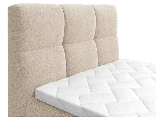 Complete Boxspringset Met Gestoffeerd Hoofdbord Elektrisch Verstelbare Relaxbedbodems Met Matras Met Topmatras 100 X 200 Cm Stoffen Bekleding Beige Lodi Van Palacio