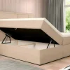 Complete Decoratieve Beddenset Met Hoofdbord + Opbergruimte + Matras + Dekmatras - 160 X 200 Cm - Beige - Loumia Van Dreamea