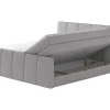 Complete Set Boxspring Met Verstelbaar Hoofdeinde + Bedbodem-Kist + Matras + Dekmatras Verone - Lichtgrijs - 160X200 Cm