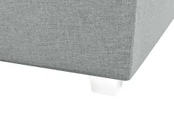 Complete Set Met Boxspring En Hoofdbord + Bedbodem + Matras + Topmatras - 160 X 200 Cm - Stof - Lichtgrijs - Onan Van Ysmee