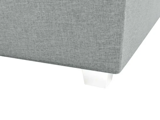 Complete Set Met Boxspring En Hoofdbord + Bedbodem + Matras + Topmatras - 160 X 200 Cm - Stof - Lichtgrijs - Onan Van Ysmee
