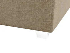 Complete Set Met Boxspring En Hoofdbord + Bedbodem + Matras + Topmatras - 180 X 200 Cm - Stof - Beige - Onan Van Ysmee