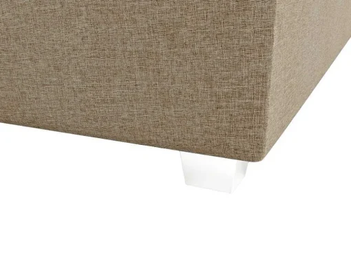 Complete Set Met Boxspring En Hoofdbord + Bedbodem + Matras + Topmatras - 180 X 200 Cm - Stof - Beige - Onan Van Ysmee