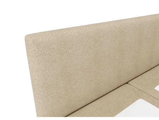 Complete Set Met Boxspring En Hoofdbord + Bedbodem + Matras + Topmatras - 180 X 200 Cm - Stof - Beige - Onan Van Ysmee