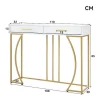 Console Met 2 Lades - Moderne Stijl - Wit & Goud