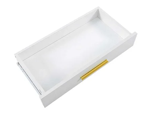 Console Met 2 Lades - Moderne Stijl - Wit & Goud