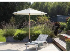 Corypho Parasol Met Kantelfunctie Wit.