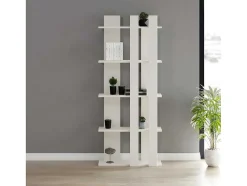Cristiana Boekenkast, Wit, 75X20X180 Cm, Epikasa
