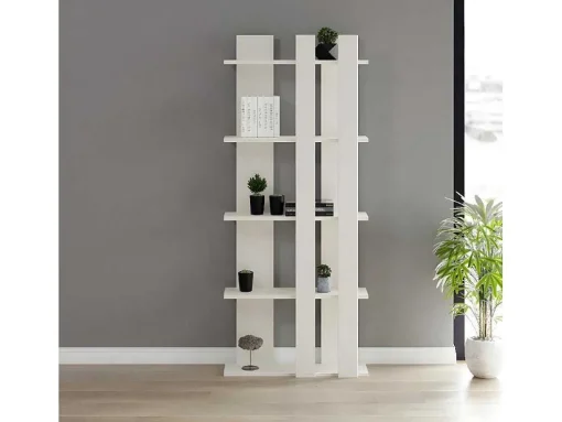 Cristiana Boekenkast, Wit, 75X20X180 Cm, Epikasa