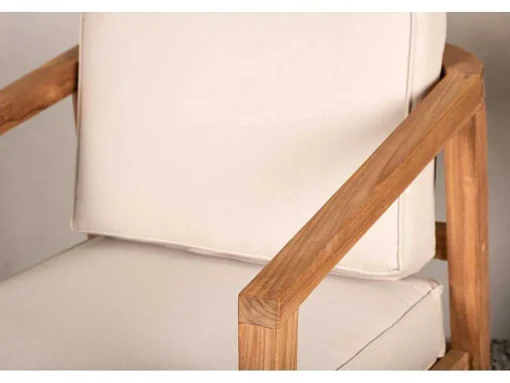Cushio Tuinkussen Voor Stoel Roomkleurig.