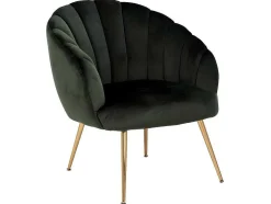 Dano Fauteuil Lounge Fauteuil Groen, Messing.