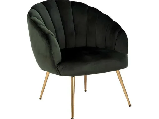 Dano Fauteuil Lounge Fauteuil Groen, Messing.