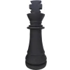 Decoratief Standbeeld Schaakspel In Cement Koning - B. 24,5 X H. 68 Cm - Gambit