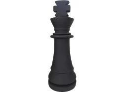 Decoratief Standbeeld Schaakspel In Cement Koning - B. 24,5 X H. 68 Cm - Gambit