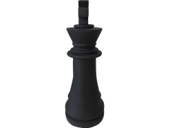 Decoratief Standbeeld Schaakspel In Cement Koning - B. 24,5 X H. 68 Cm - Gambit