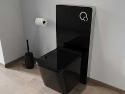 Decoratief Voorwandsysteem Voor Hang-Wc - Zwart - Spinosa