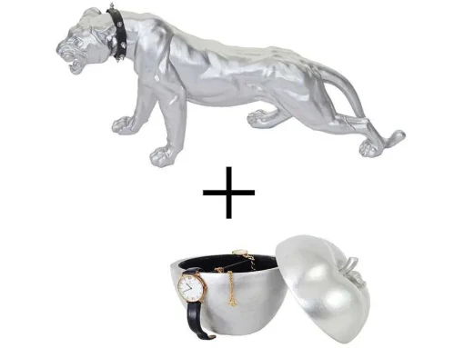 Decoratiefiguur Luipaard Appel (Set Van 2)