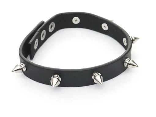 Decoratiefiguurtje Luipaard Mcw-D36 Met Kraag, Wit Mat Met Kraag