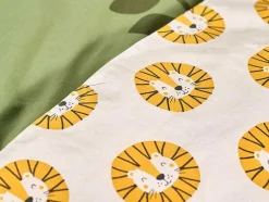 Dekbedovertrek Voor Kinderen Van Katoen 57 Draden /Cm - Dekbedhoes 140 X 200 Cm + 1 Kussensloop 63 X 63 Cm - Junglemotief - Junglia