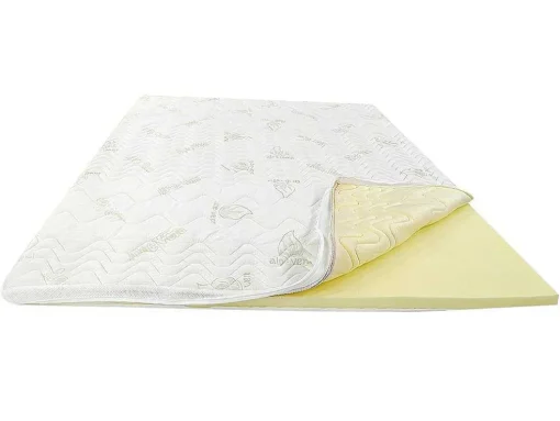 Dekmatras Met Vormgeheugenschuim Aloe Vera Van Naturea - 180 X 200 Cm
