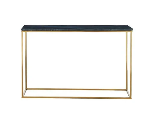 Design Sidetable Aretha - Marmer En Metaal - Zwart En Goudkleurig - Van Pascal Morabito