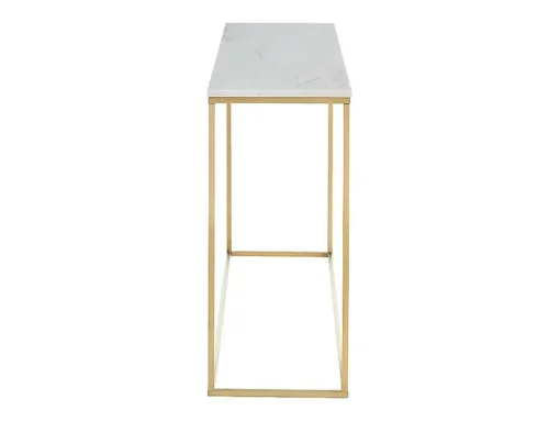 Design Sidetable Aretha - Marmer En Metaal - Wit En Goudkleurig - Van Pascal Morabito