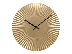 Design Wandklok - D. 50 Cm - Metaal - Goudkleurig - Felinar