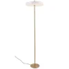 Design-Lamp Met Ledverlichting Van Metaal - D45 X H180 Cm - Goud En Wit - Vaughan