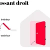 Deur Van Geglazuurd Staal En Inox H.207 X B.100 Cm Antraciet - Links Duwen - Braga