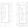 Deur Van Geglazuurd Staal En Inox H.207 X B.100 Cm Antraciet - Rechts Duwen - Covas
