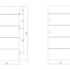 Deur Van Massief Staal En Inox H.207 X B.100 Cm Antraciet - Rechts Duwen - Naxara