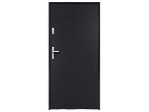 Deur Van Staal H.207 X B.100 Cm Antraciet - Links Duwen - Agueda