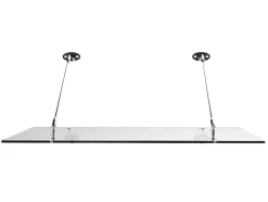 Deurluifel Van Roestvrij Staal 150 X 100 Cm Plat En Kantelbaar, Zilver - Rami