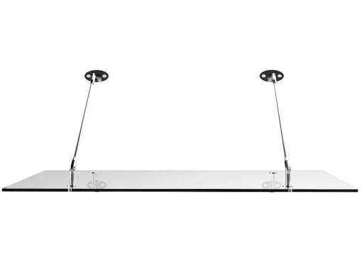 Deurluifel Van Roestvrij Staal 150 X 100 Cm Plat En Kantelbaar, Zilver - Rami